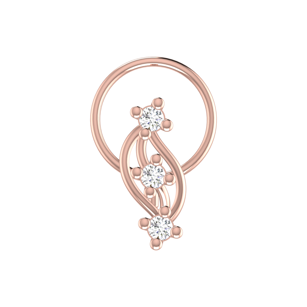 Avsar 9K Bis Hallmarked | Nosepin For Women/Girls |  Avno268 : AVNO268PC