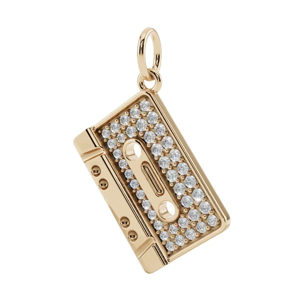 The Mixtape Muse Semi Silver Pendant Necklace : CSTE-SM-G