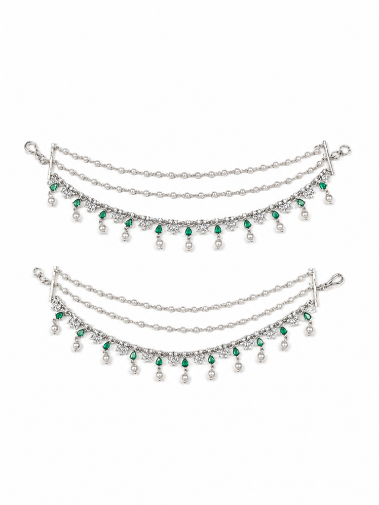 Kashvi Diamond Earchains : YI24A1036H