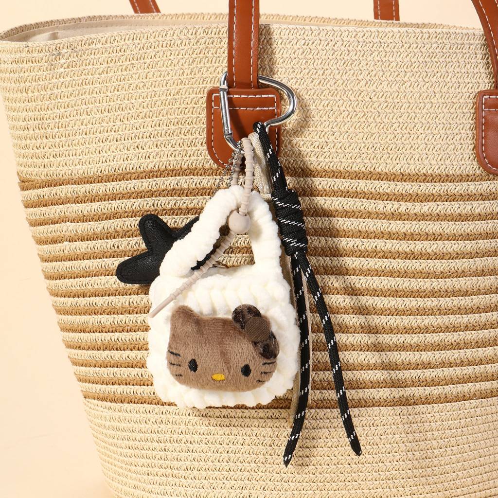 Hello Kitty Crochet Bag Charm : C-BG-0033-WH