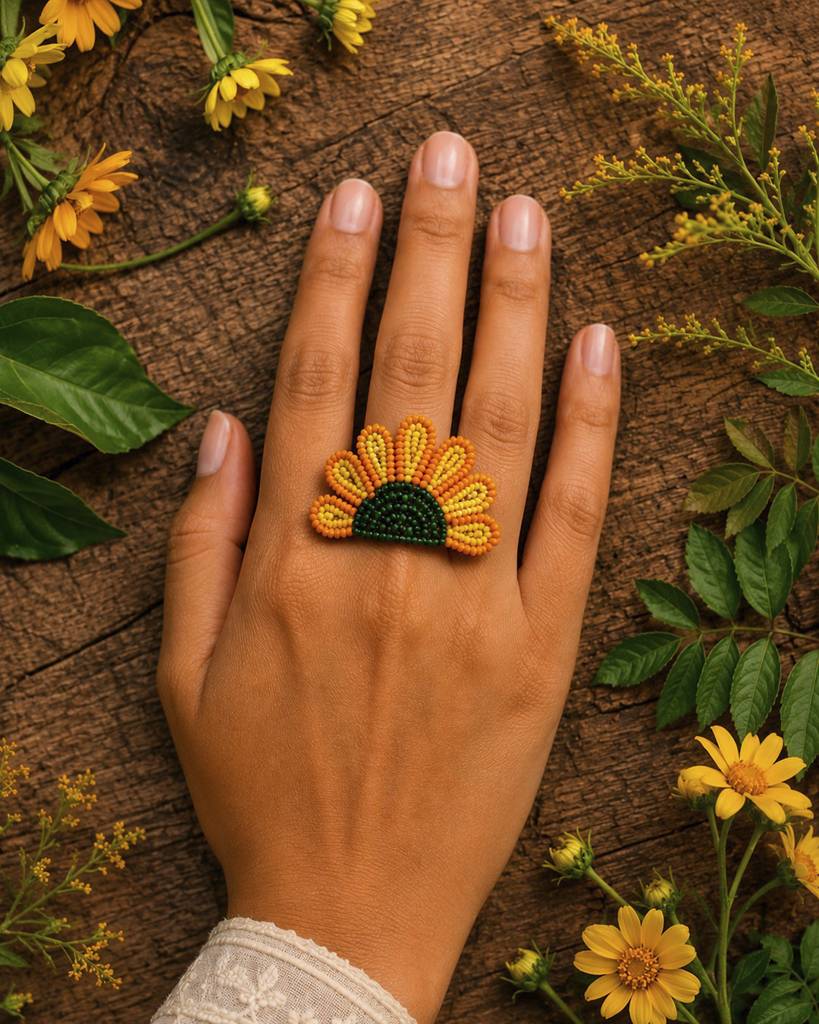 Yellow Daisy Ring : ABFR27