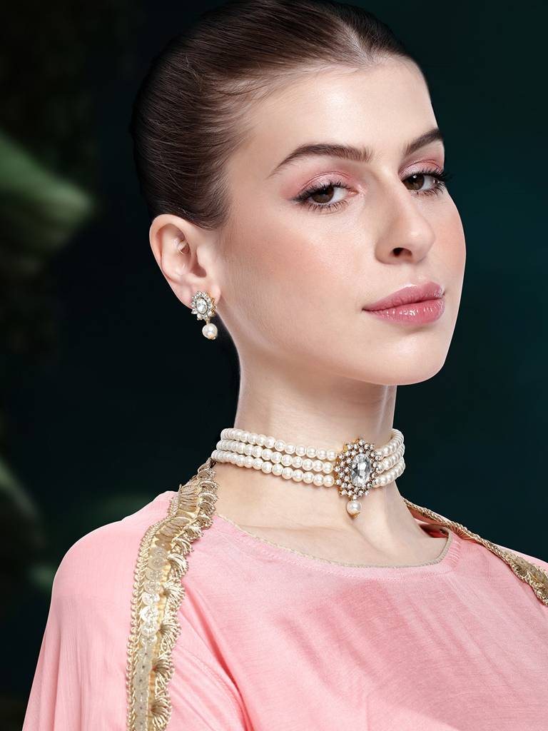 beaded collars for dresses Pearl Collar Vintage 1930s Pearl Beaded Collar – ALEXANDRA-KING Plaid Pearl Jaded London Zarco Asymmetric Size:Dad Xxl