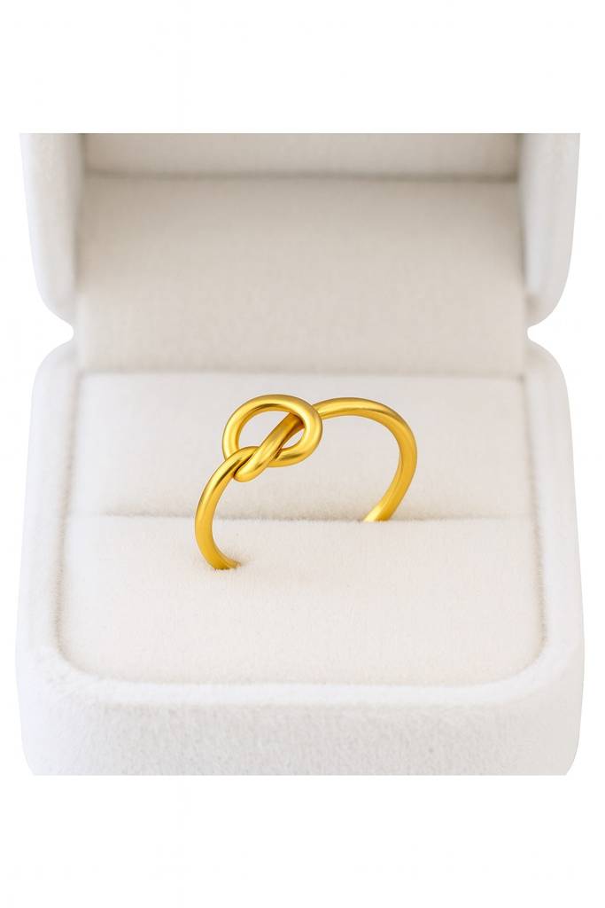 Adjustable Knot Toe Ring - Sterling Silver : TR-0013_YG
