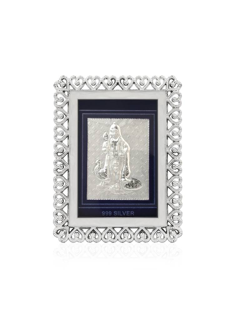 Pure 999 Silver Murugan Swami Frame : ETGFT395