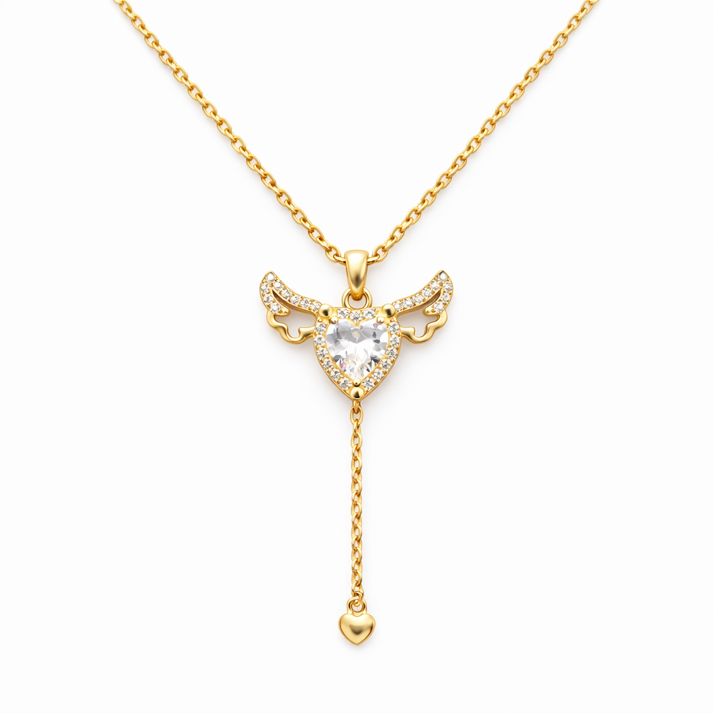 Celestial Crossroads Pendant – Silver & Gold Harmony : TRPRDJ0110Gold