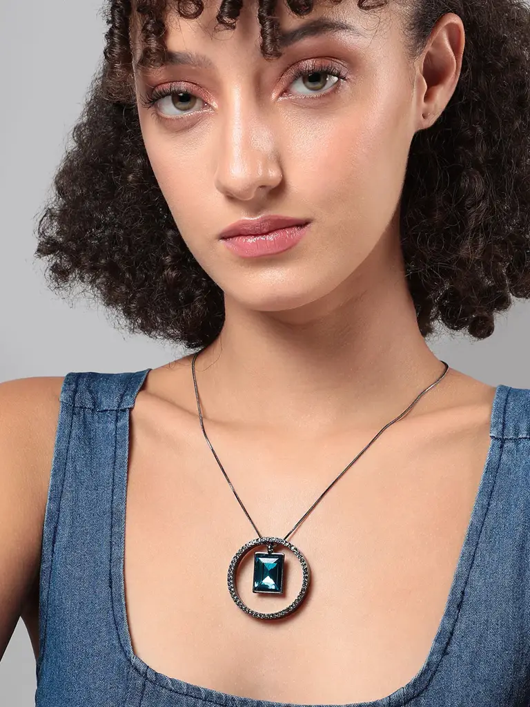 Alakananda-Women'S Gemstone Gaze Pendant Necklace : SOHINC8751