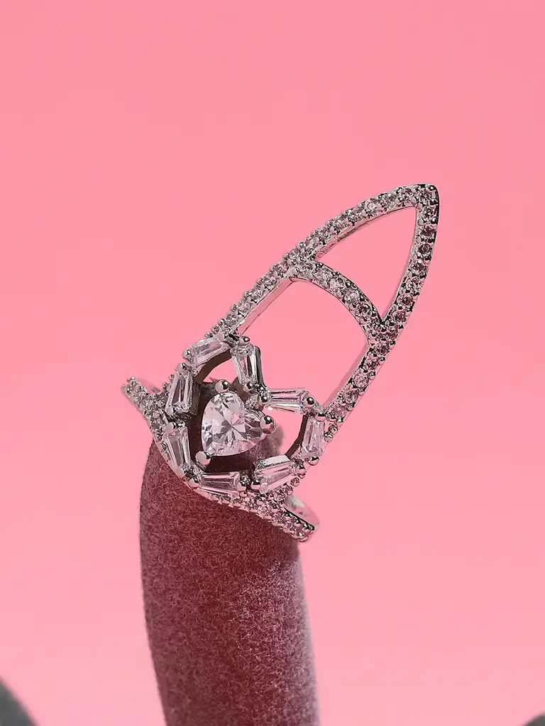 Luz-Gold-Plated Nail Ring : SOHIRG9538