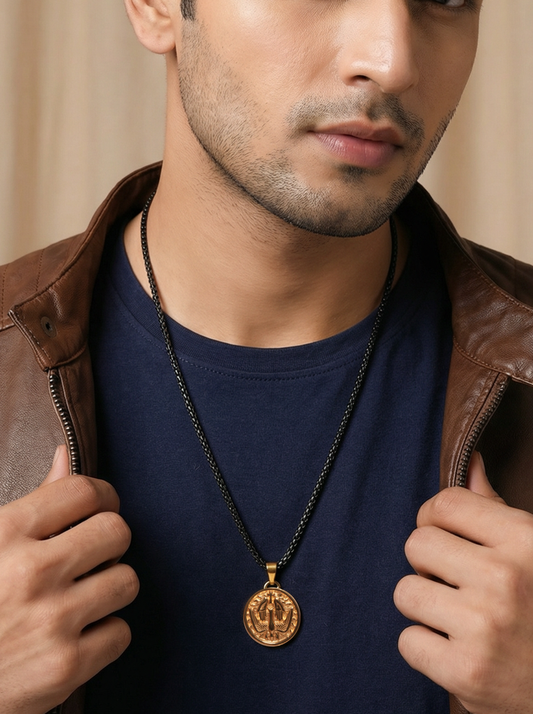Sovereign Flight Coin Pendant- Gold : Z-MN-NL-06