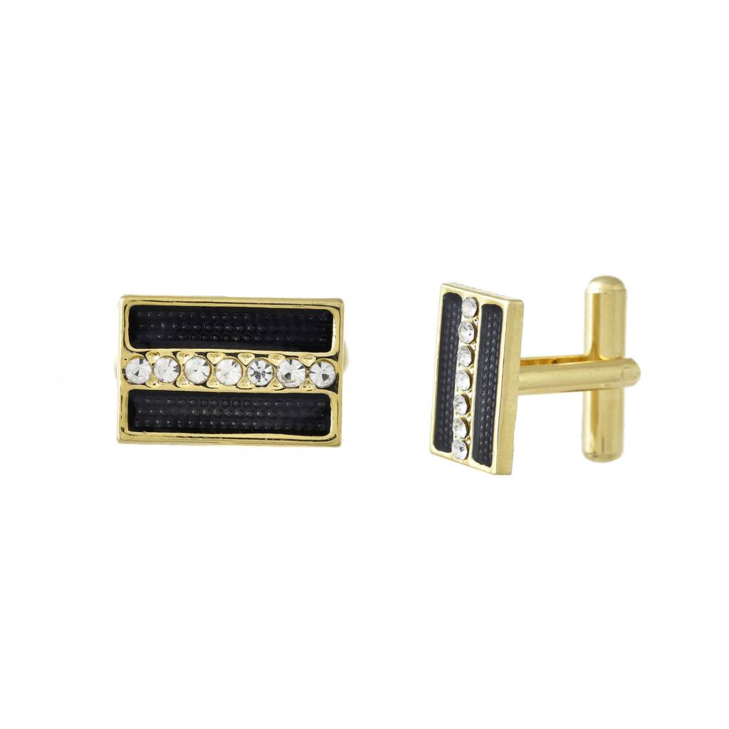 Pinnacle Of Style Gold Men'S Cufflinks : 8905124552232