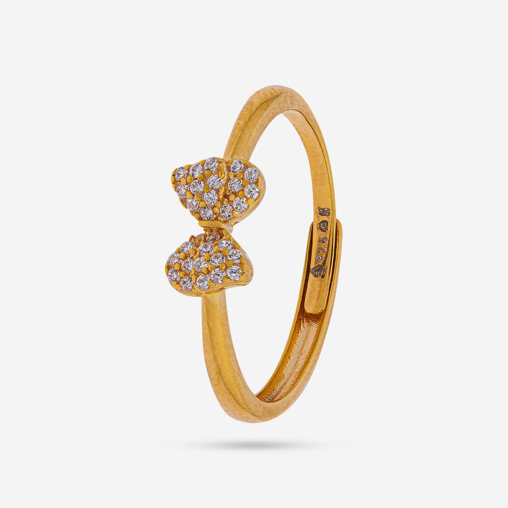 White Plated - Office Wear Silver Finger Ring - 448547 : 448547