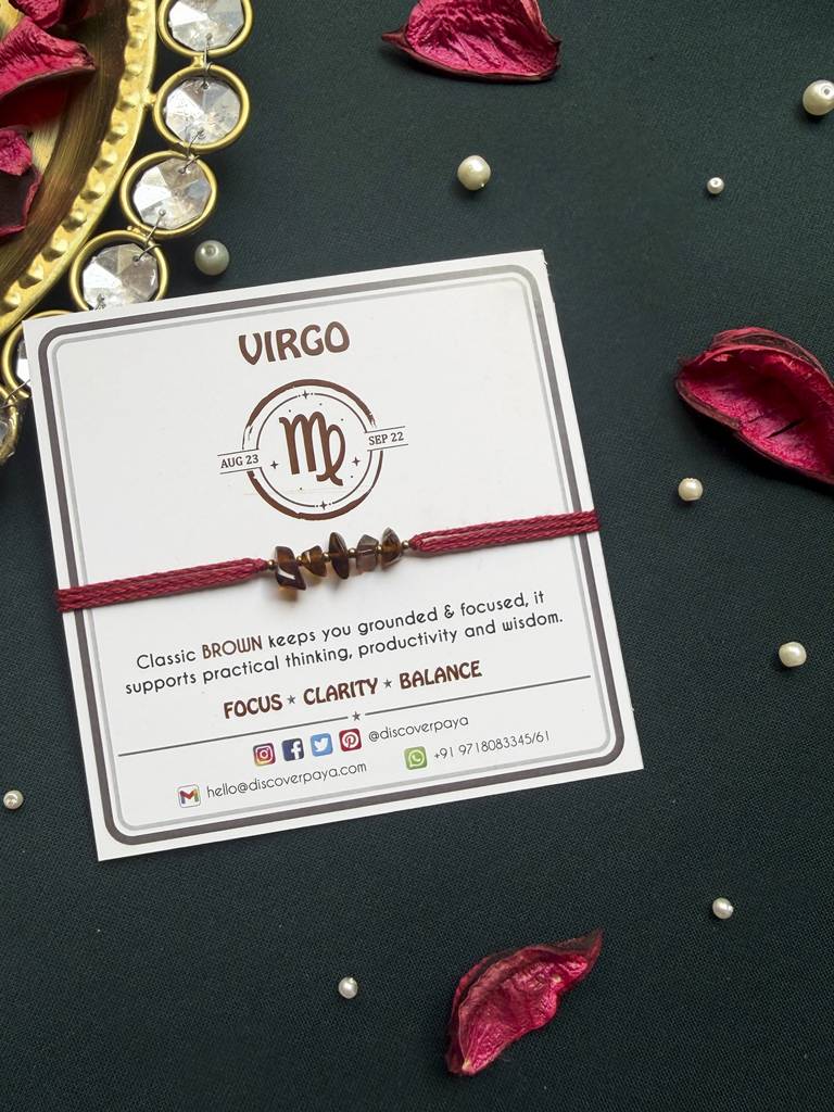 Unisex Lucky Color Healing Zodiac Rakhi - Virgo : PR45