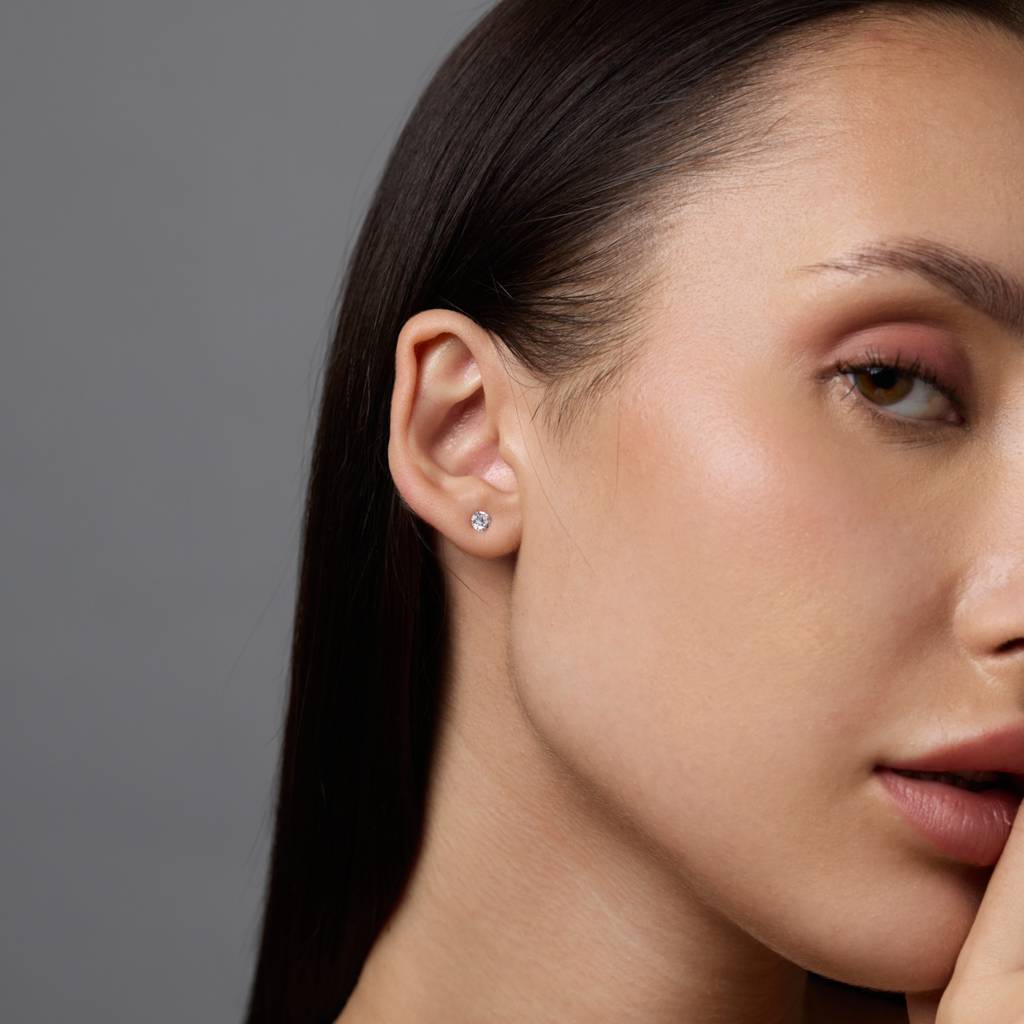 Office Wear Silver Earring - 466477 : 466478