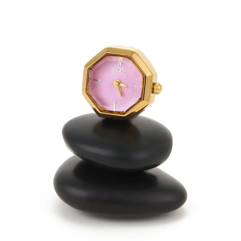 Octagon Golden Hour Watch Ring - For Women : WTR-S-0042-G-PK