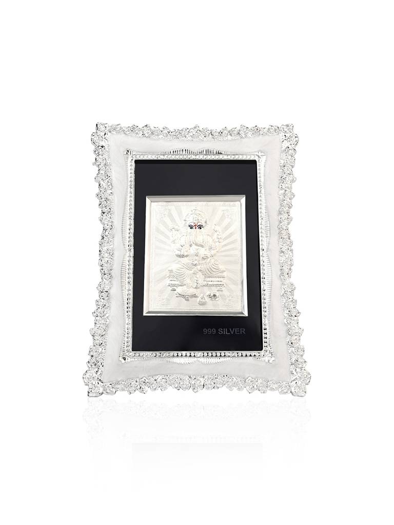 Pure 999 Silver Ganesha Frame : EUGFT396