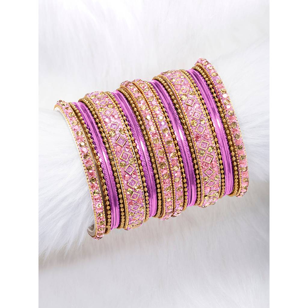 Metal Chuda Bangle Set Navratri Gift For Women Indian Traditional Ethnic Jewellery : PF51B40PK