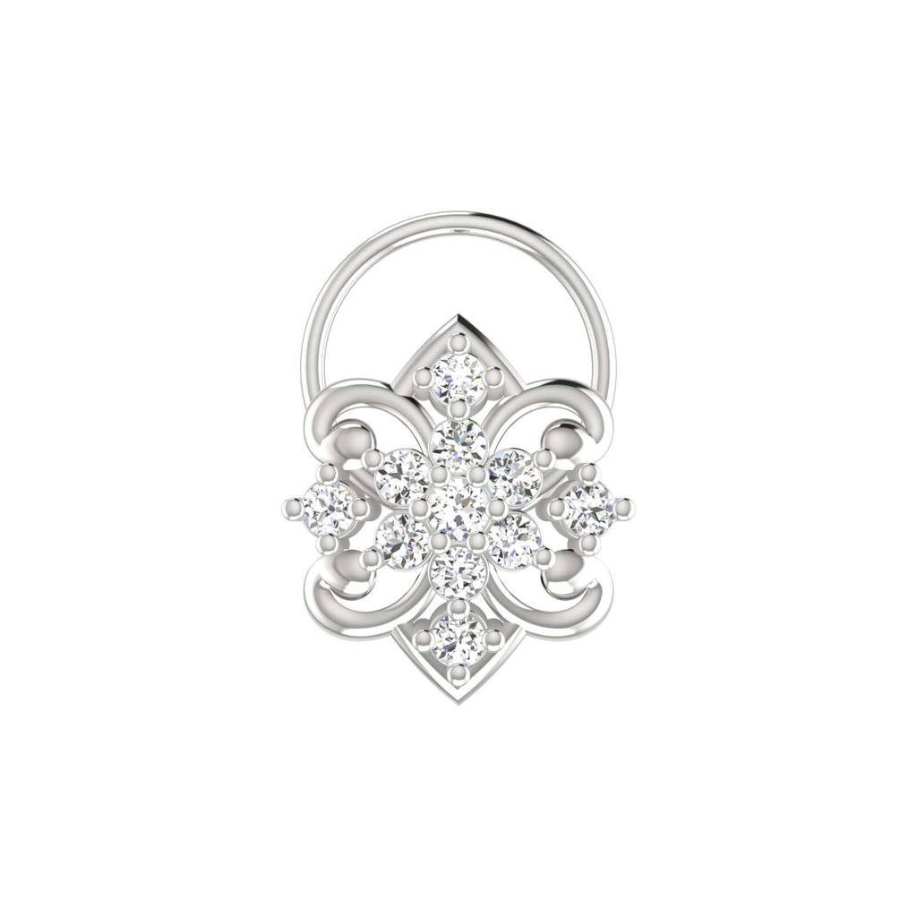 Avsar 9K Bis Hallmarked | Nosepin For Women/Girls |  Avno098 : AVNO098WC