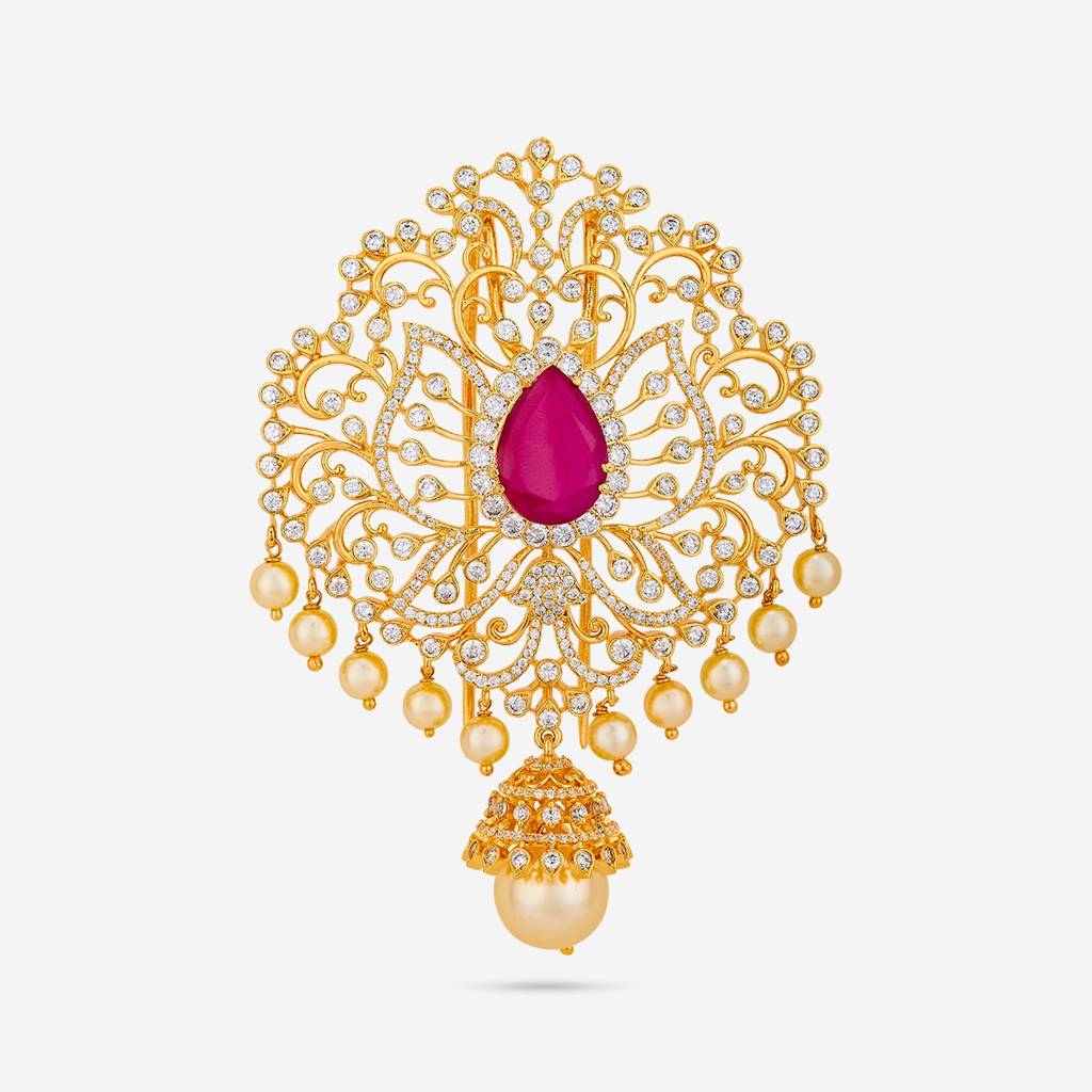 Bridesmaid Zircon Hair Brooch - 452764 : 452764