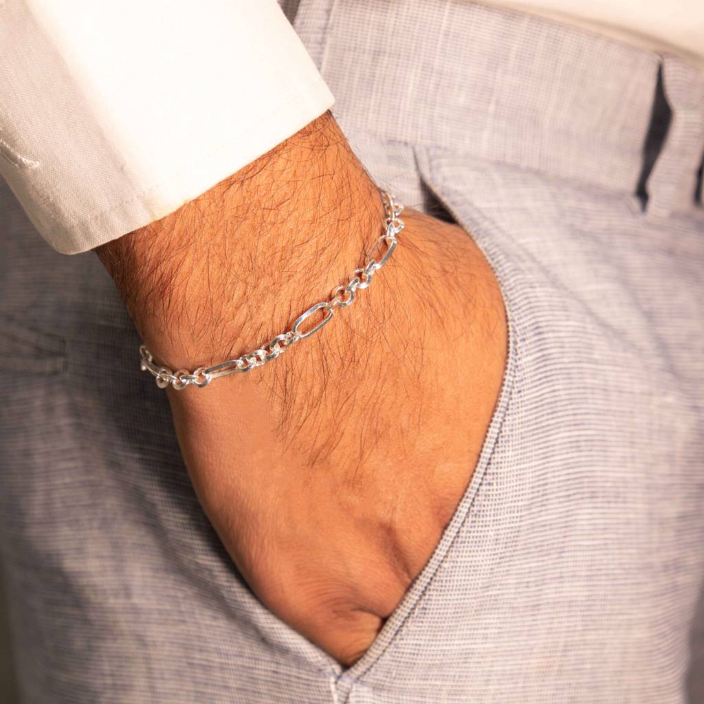 Sutra Classic Chain Link Men Bracelet : MCB0040