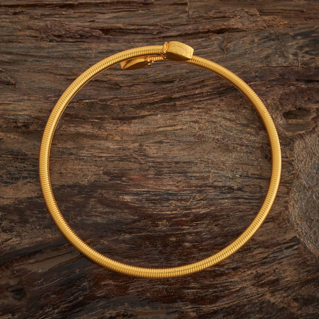 Gold - Plated Festive Antique Kada - 436028 : 436028