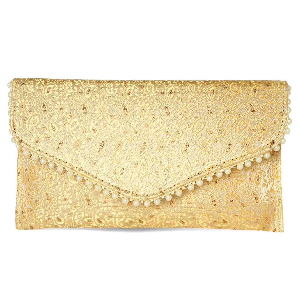 Ethnic Clutch Bag For Women Fancy Evening Purse Bag For Girls : C180G-S