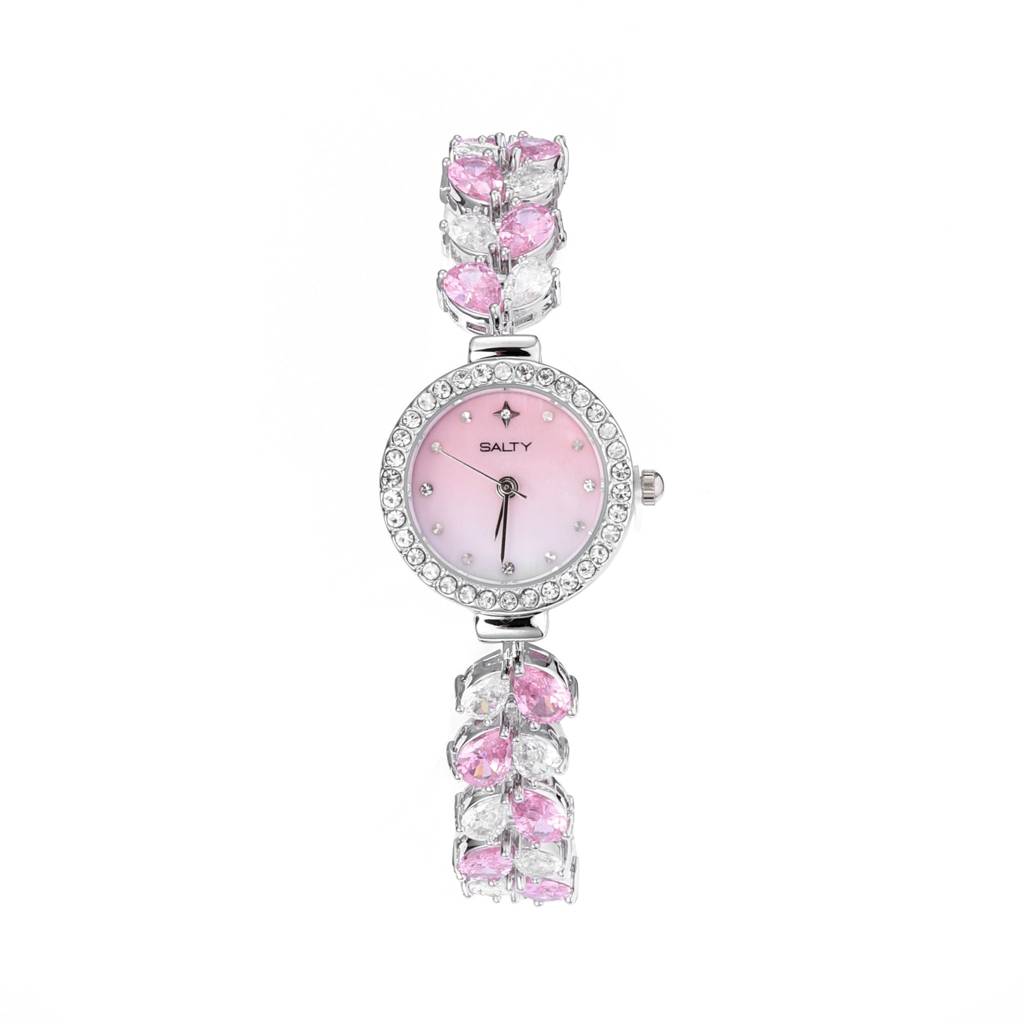 The Marquis Of Eternal Crystal Studded Watch For Women : WT-S-0037-S-PK-ML