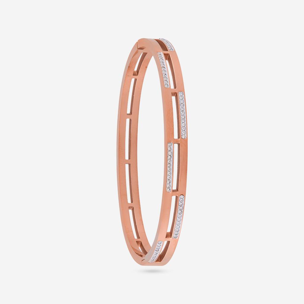 White Rose Gold - Plated Casual Wear Trendy Kada - 471624 : 471624