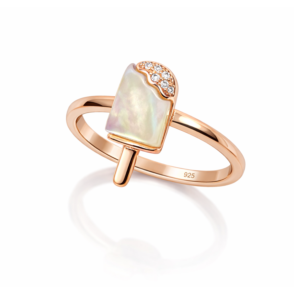 Candy Rose Gold 925 Silver Ring : LRG-110001