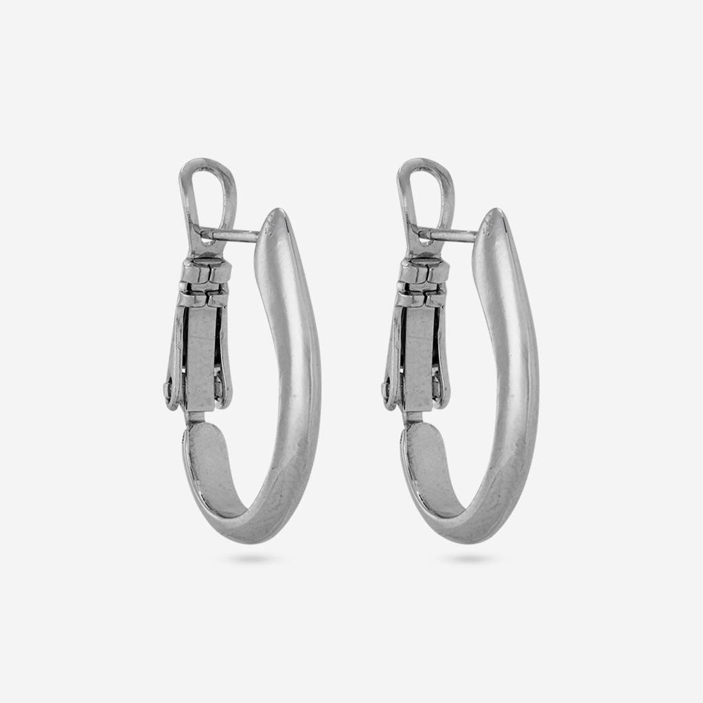 Rhodium - Plated Casual Wear Trendy Earring - 460532 : 460532