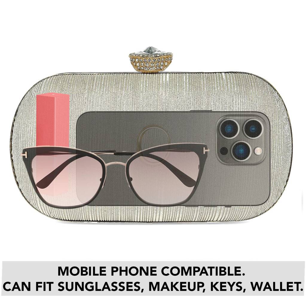 Clutch Purses For Women Handmade Evening Sling Handbag Stylish Bridal Fashion Clutch Bag For Girls (C116C) : C116G