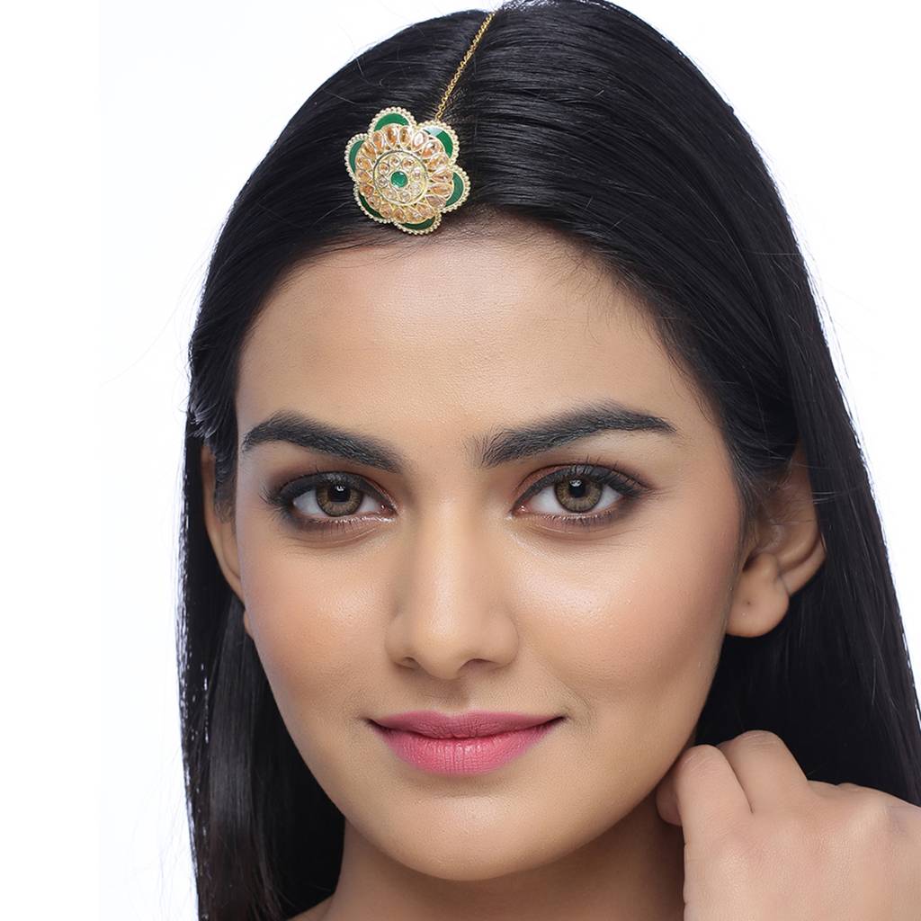 Borla Collection Floral Maang Tika : 8905124037012