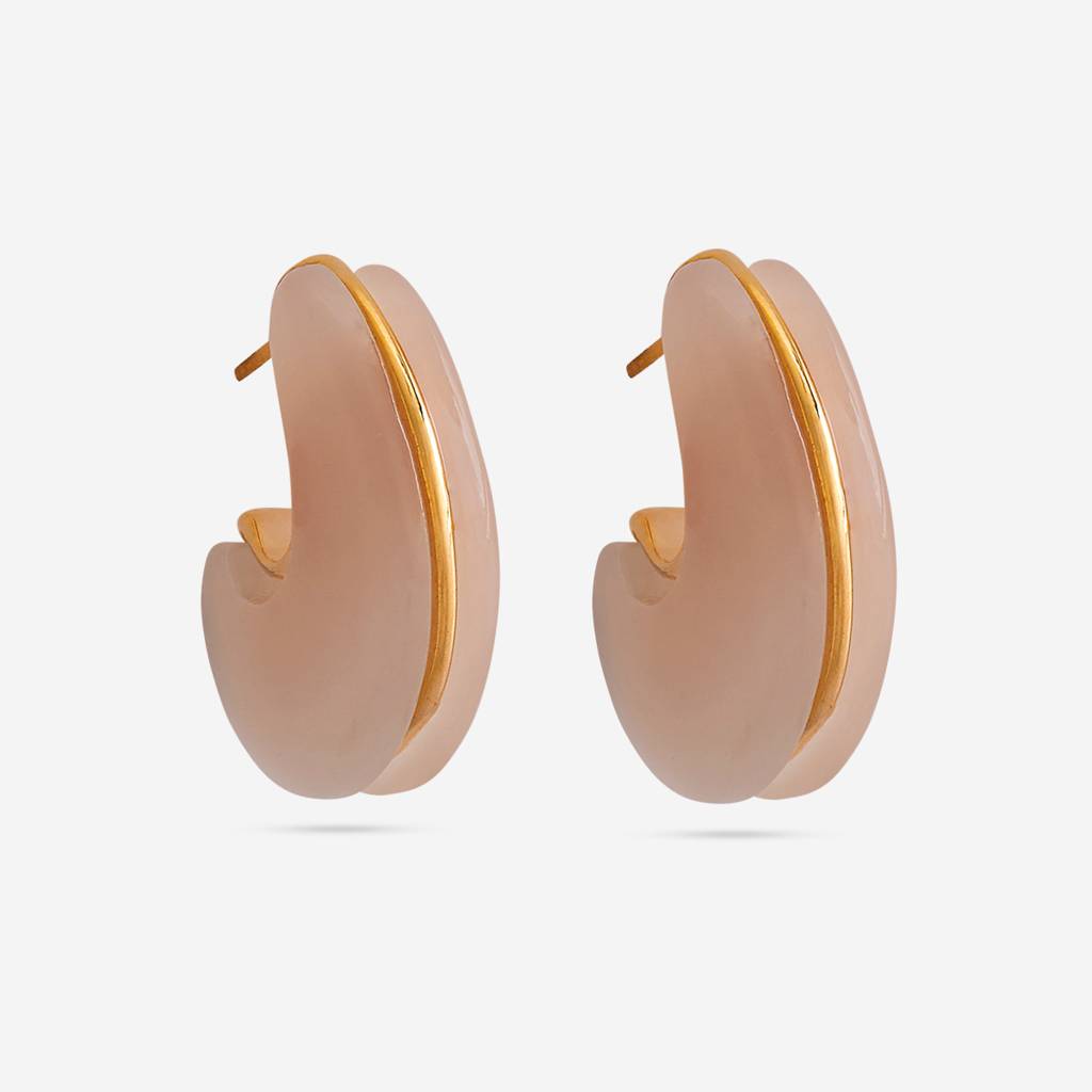 Gold - Plated Casual Wear Trendy Earring - 451281 : 451282