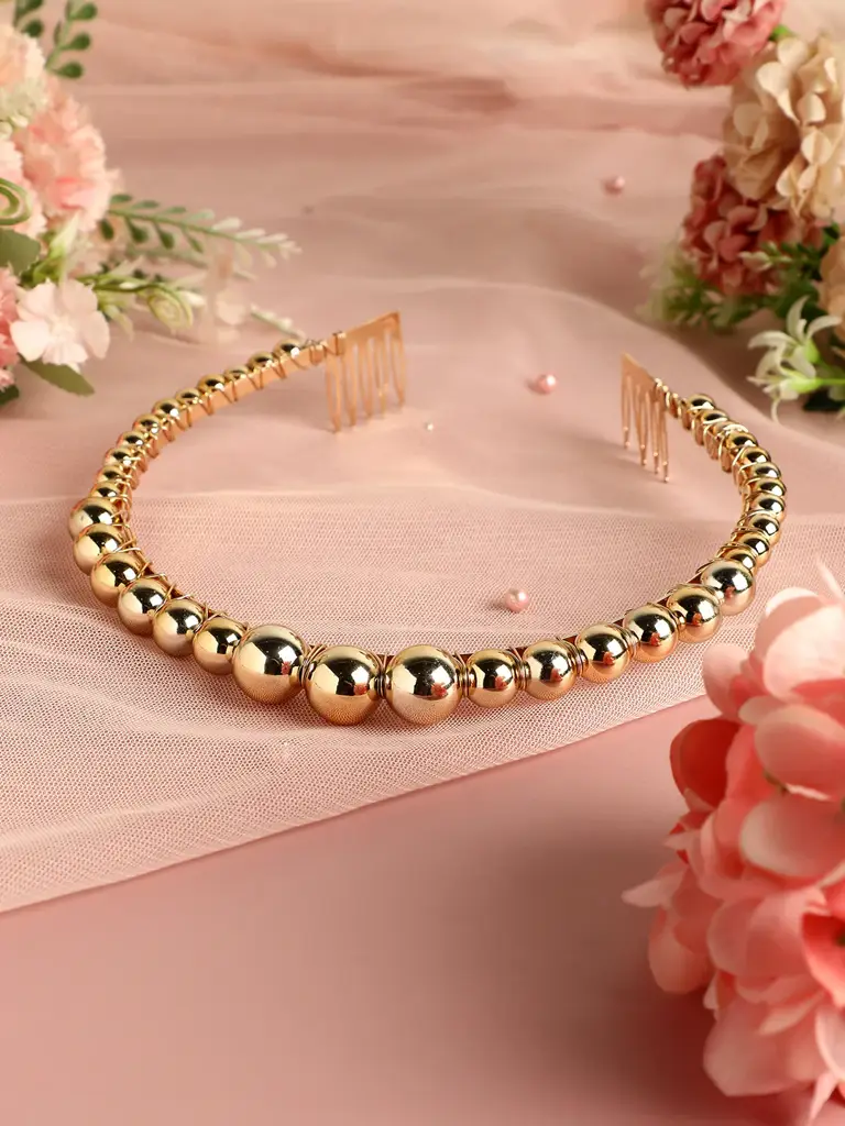 Vilma-Gold-Plated Hairband : SOHIER9276