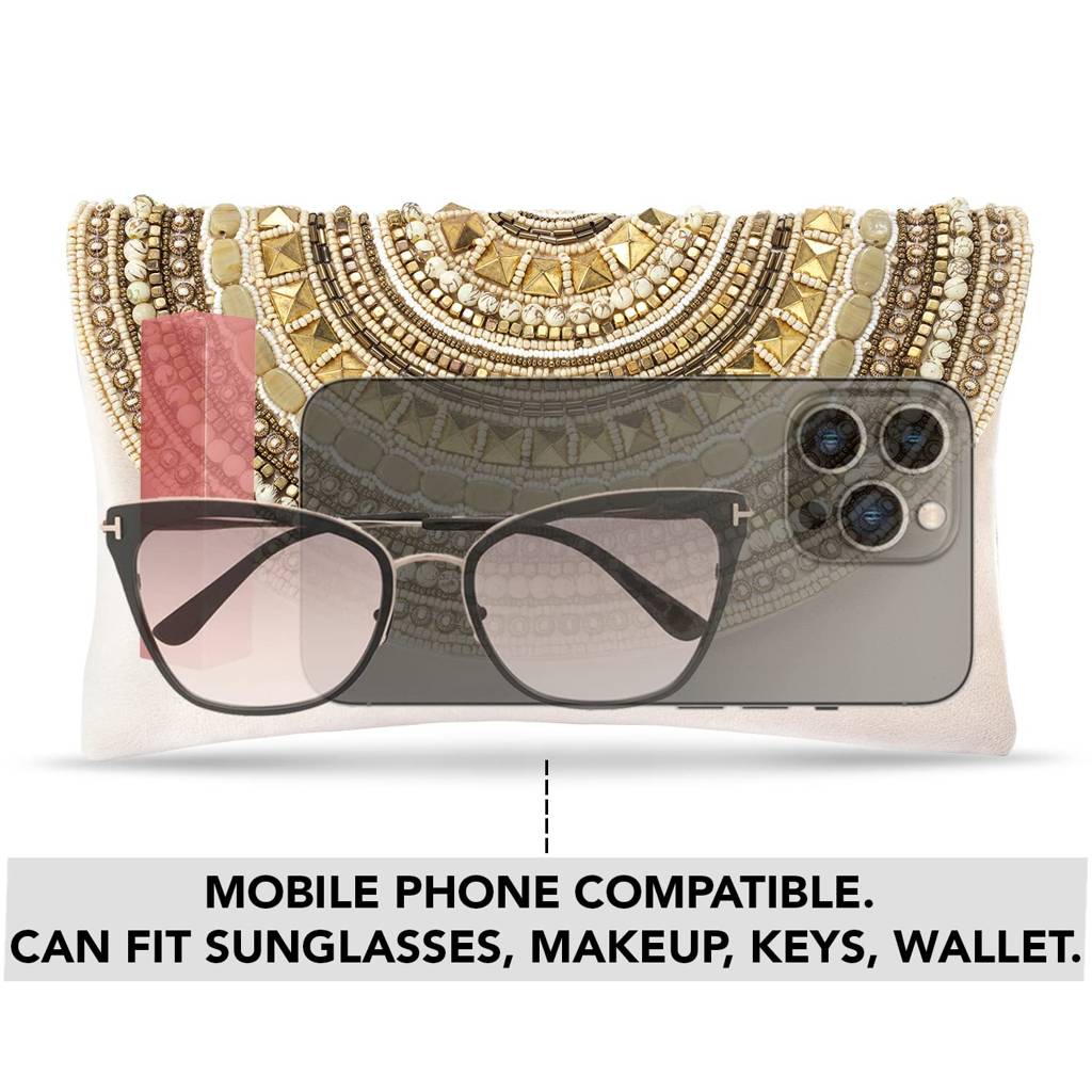 Clutch Purses For Women Wedding Handmade Evening Handbags Party Bridal Clutch (C12Bl) : C12CRM