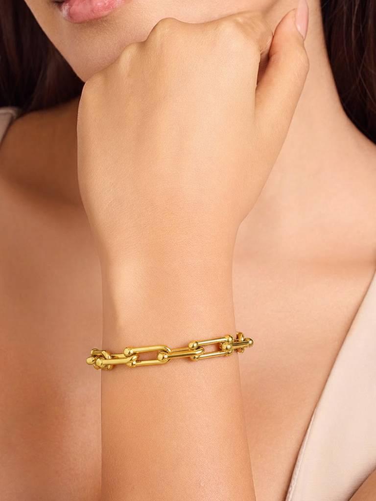 Orb Link Bracelet Stainless Steel Waterproof & Anti-Tarnish : B63SJSS0G