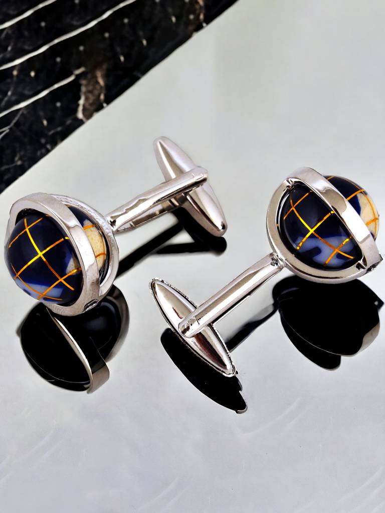 Men Jewellery Sleeve Button Cuff Shirt Button "Blazer Cufflinks Pair Set For Men" : 1190-CHC4-1106-S