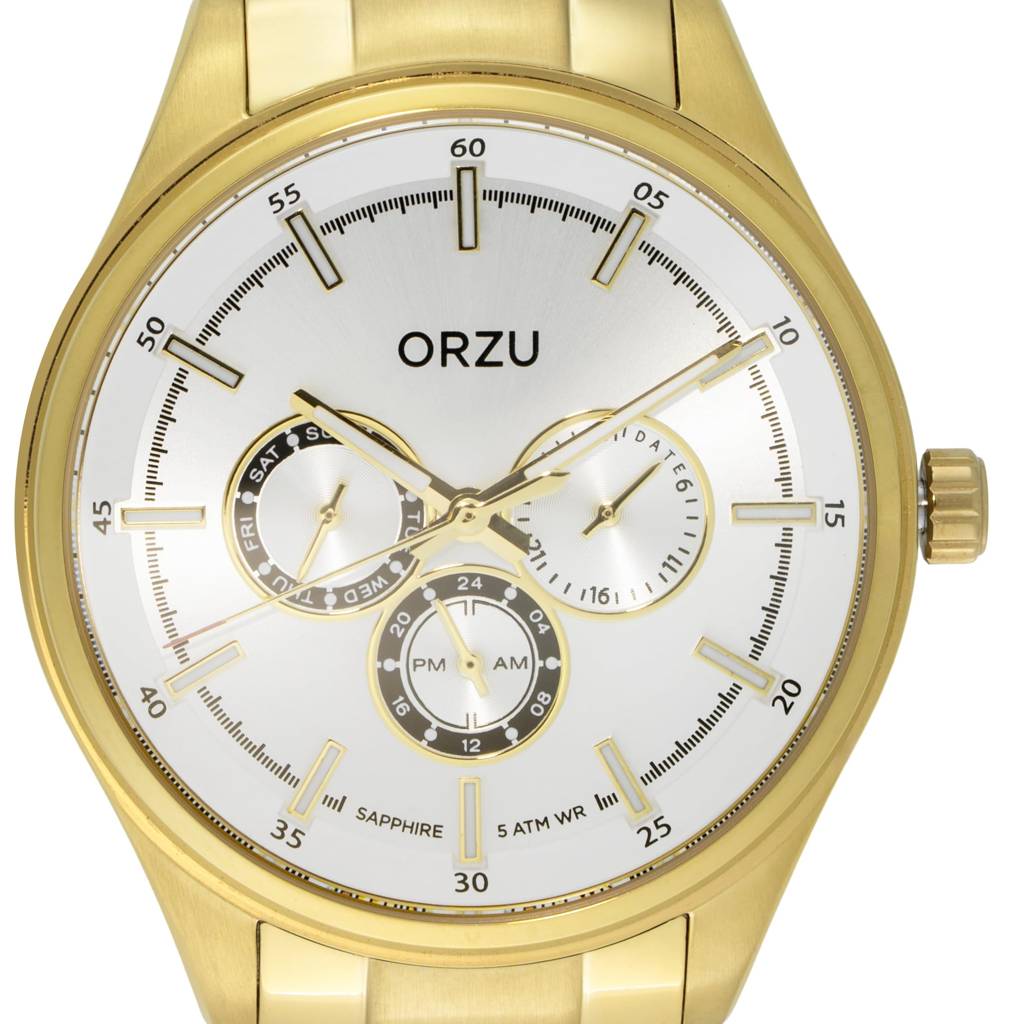 Multifunction Dial Men'S Watch - Mm40051 | Stainless Steel Case & Solid Band | Sapphire Glass | Band Watch For Men : MM40052