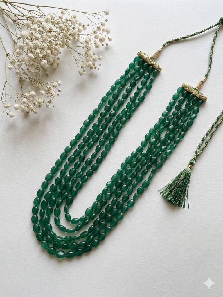Quartz Semi- Precious Gemstone  Necklace : KJ-EEE-002