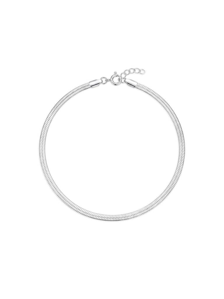 925 Silver Herringbone Bracelet : CTGB250
