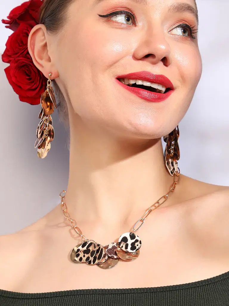 Kamiyah-Gold Plated Designer Party Necklace For Women : SOHNCK3230