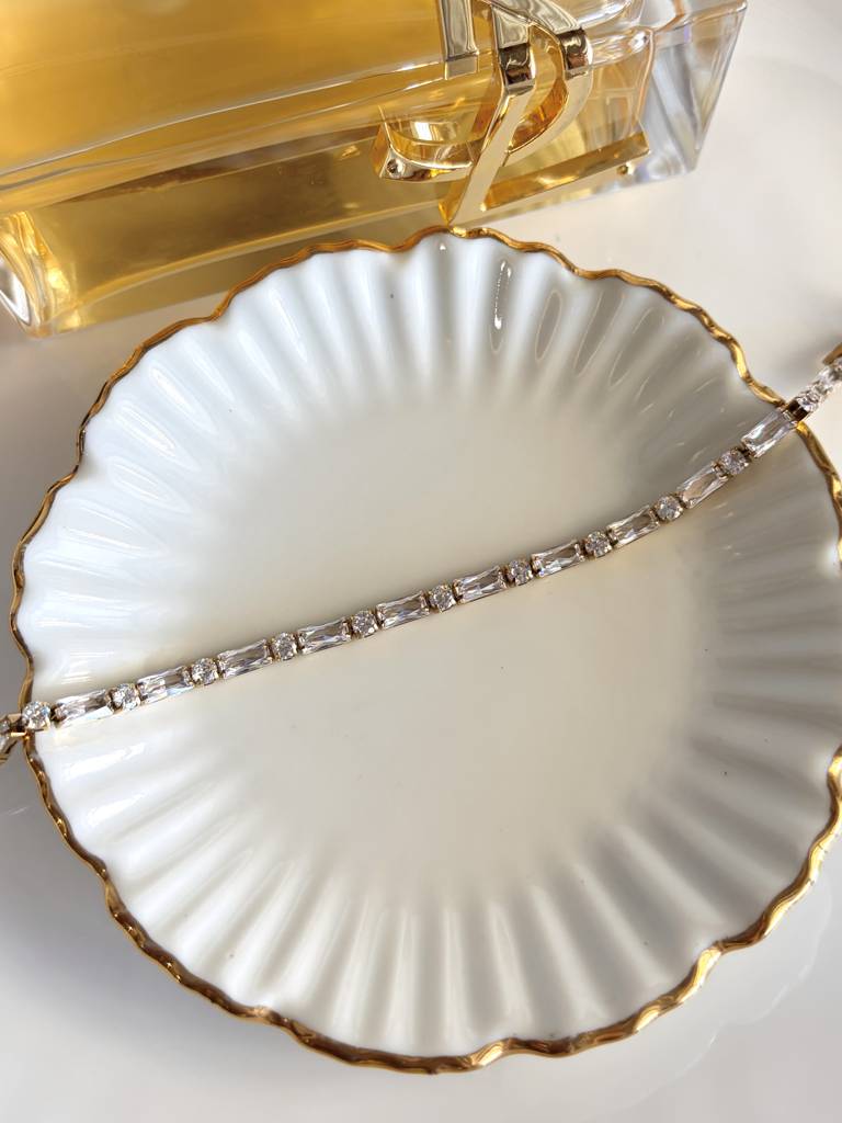 Alma Baguette And Round Stone Tennis Bracelet : SS_BRACELET_ALMA_ROUND_TENNIS