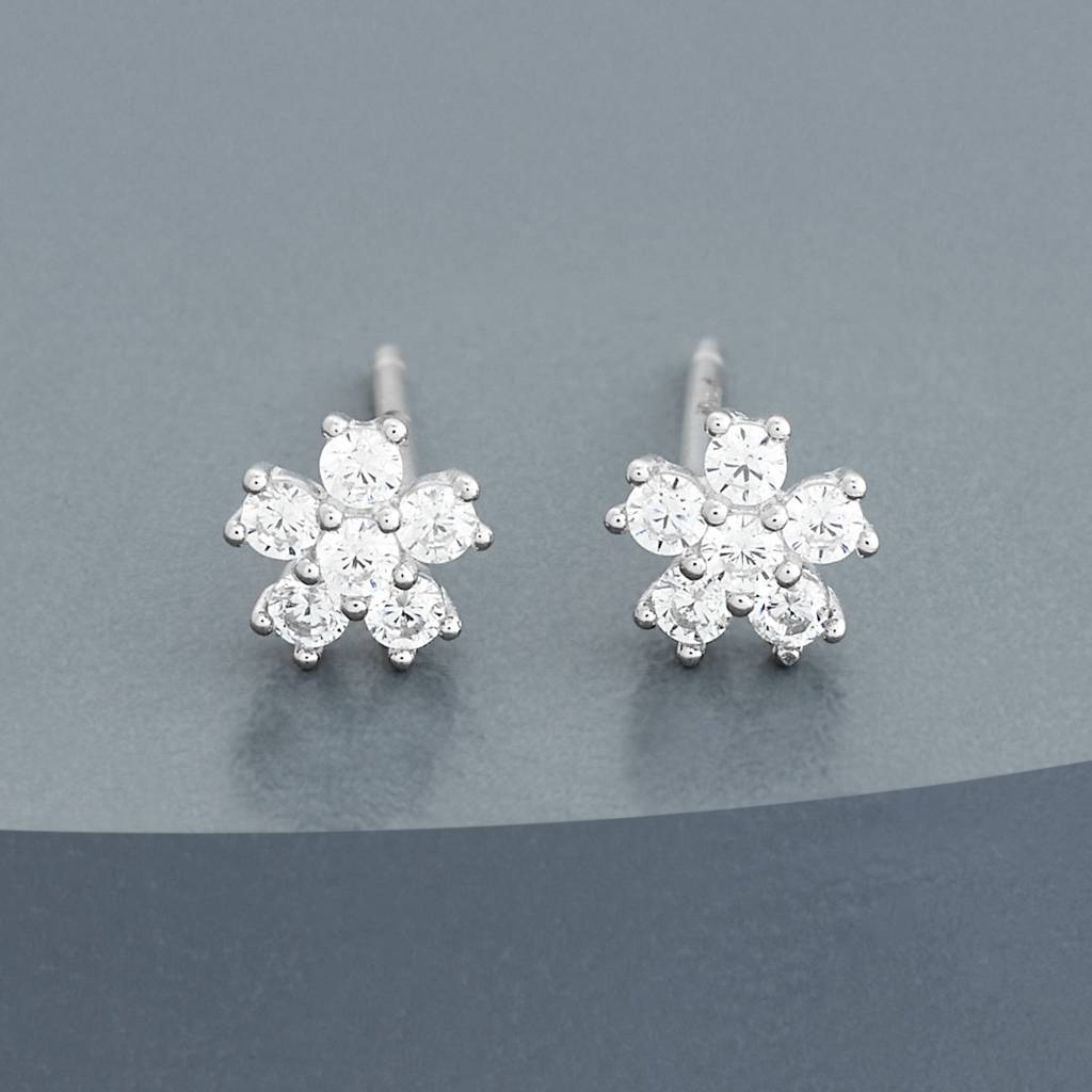 Office Wear Silver Earring - 465778 : 465779