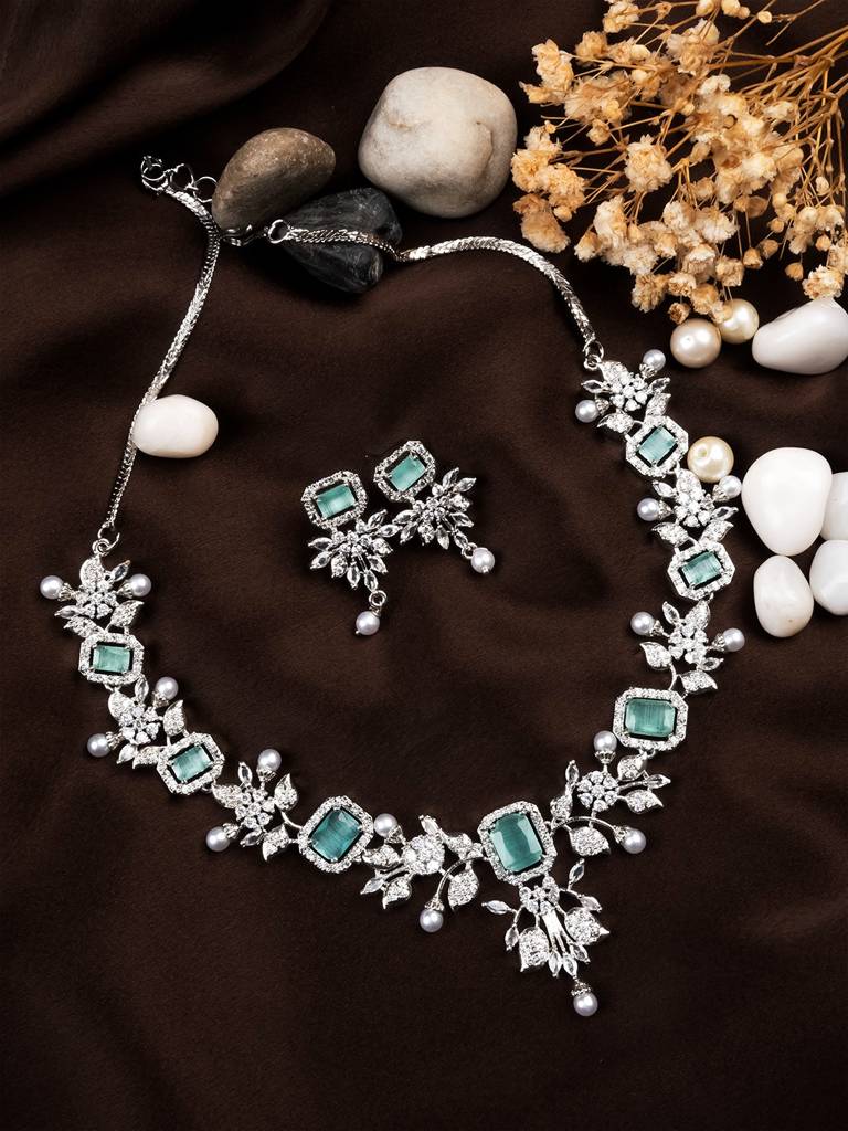 Statement Necklace Set : AD151MINT