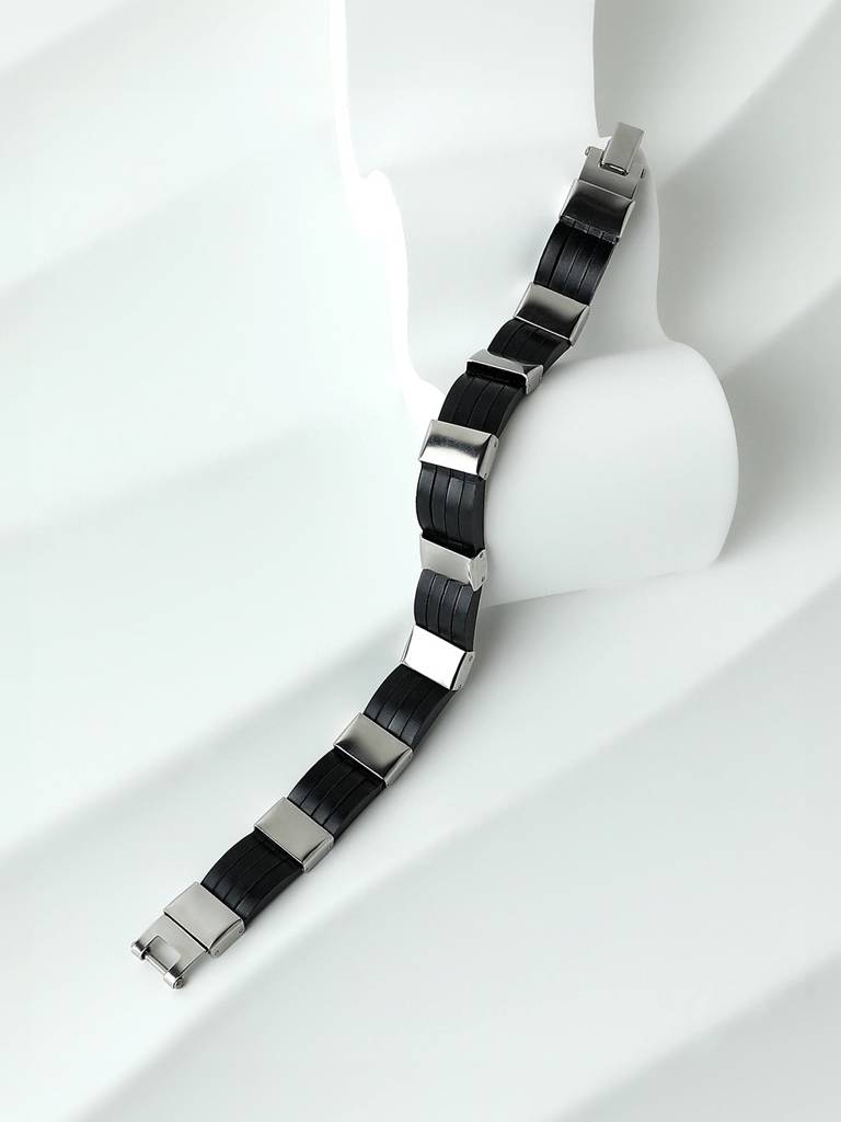 Men'S The Block Tennis Bracelet -  Black : FABR1112