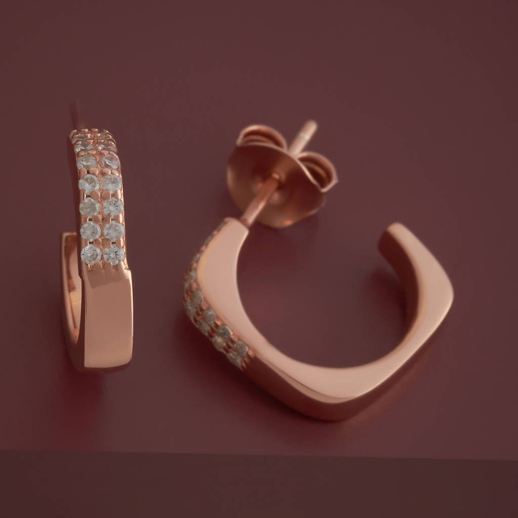 Plated Office Wear Silver Earring - 432240 : 432242