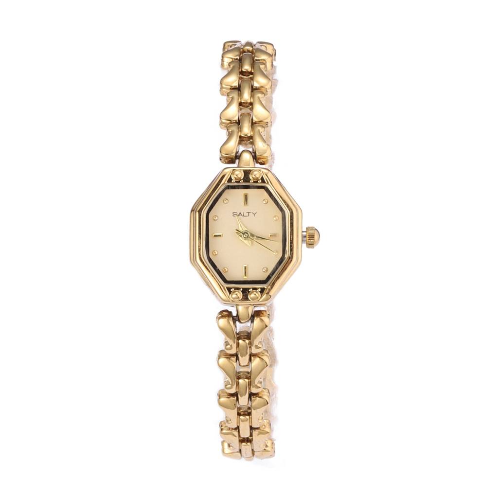 Octagon Dial Quartz Vintage Watch For Women : WT-S-0028-G-G
