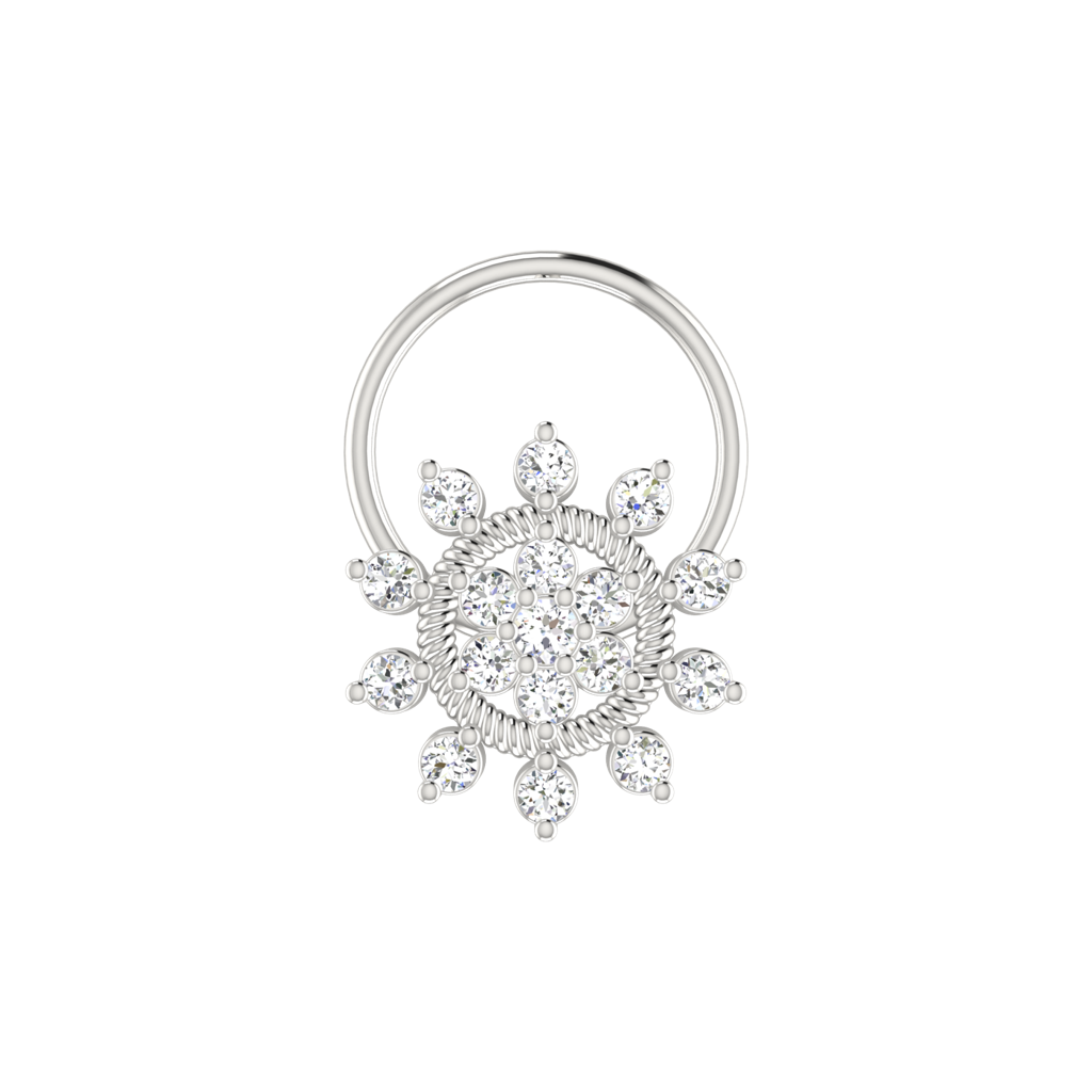 Avsar 9K Bis Hallmarked | Nosepin For Women/Girls |  Avno128 : AVNO128WC