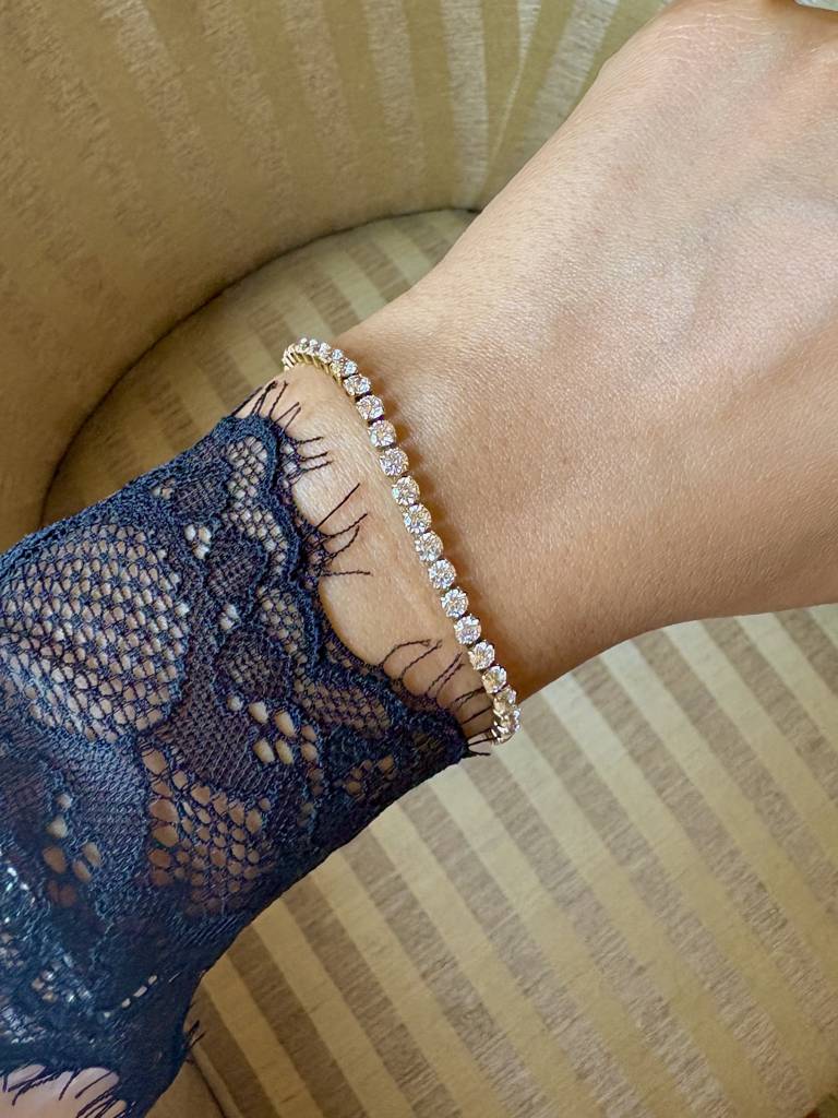 Peno Diamond Tennis Bracelet - Waterproof, 18K Gold Plated : SS_BRACELET_PENO_TENNIS
