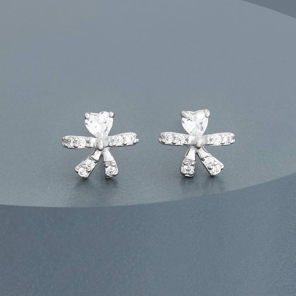 Office Wear Silver Earring - 465768 : 465769
