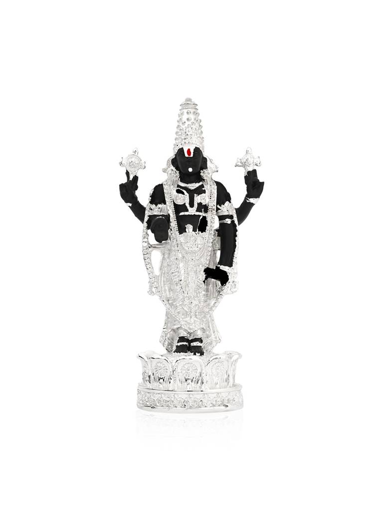 Pure 999 Silver Plated Tirupati Balaji Idol : FKGFT412