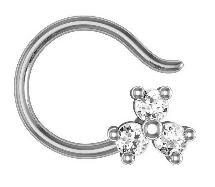 Avsar 9K Bis Hallmarked | Nosepin For Women/Girls |  Avno005 : AVNO005WC